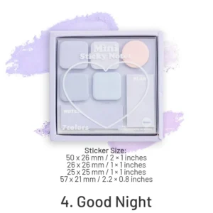 faint secret 7color mini sticky notes 9