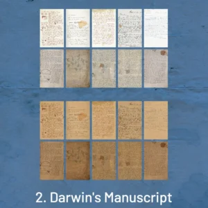 famous artists manuscripts vintage scrapbook paper 10