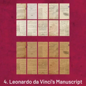 famous artists manuscripts vintage scrapbook paper 12