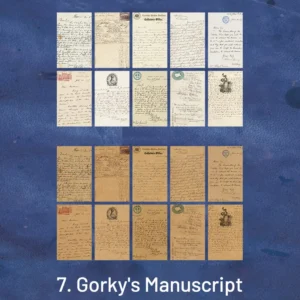 famous artists manuscripts vintage scrapbook paper 16