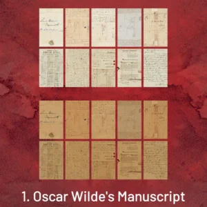 famous artists manuscripts vintage scrapbook paper 9