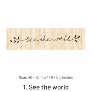 Fancy Font English Words Wooden Rubber Stamp fancy font english words wooden rubber 10