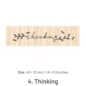 Fancy Font English Words Wooden Rubber Stamp fancy font english words wooden rubber 13