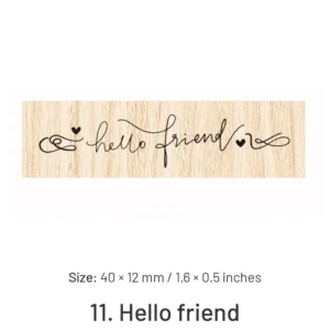 Fancy Font English Words Wooden Rubber Stamp fancy font english words wooden rubber 20