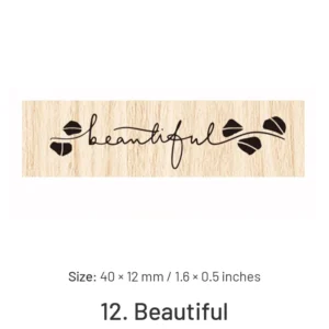 Fancy Font English Words Wooden Rubber Stamp fancy font english words wooden rubber 21