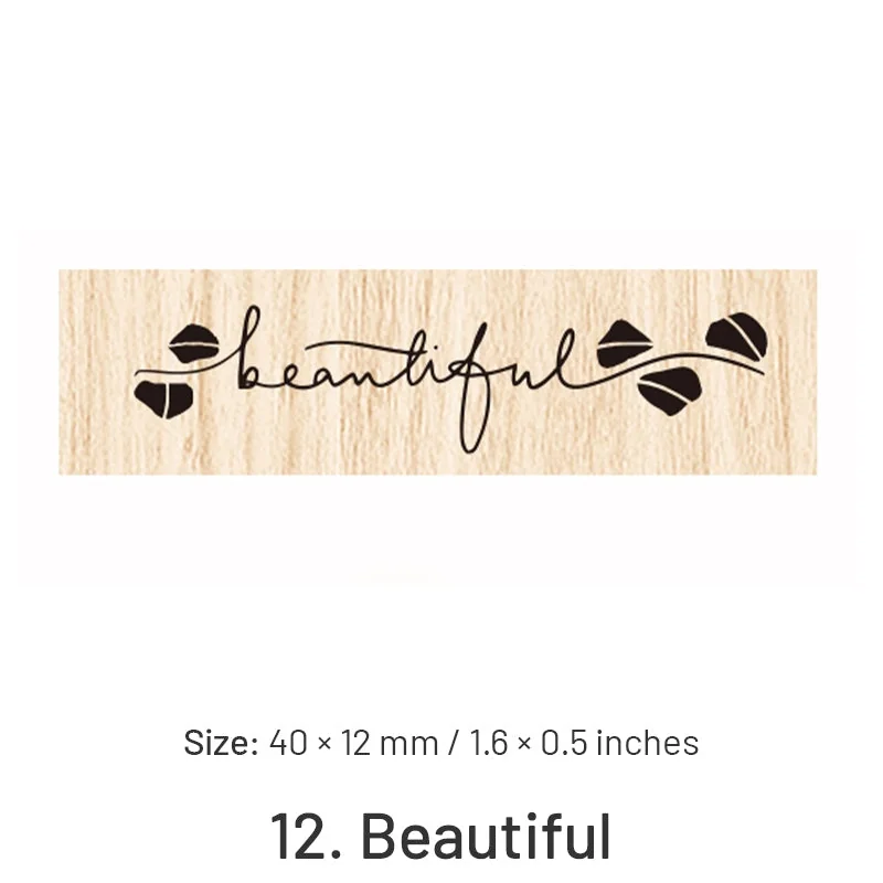 fancy-font-english-words-wooden-rubber-21 fancy font english words wooden rubber 21