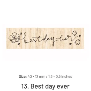 Fancy Font English Words Wooden Rubber Stamp fancy font english words wooden rubber 22