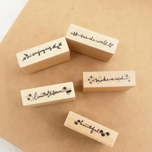 Fancy Font English Words Wooden Rubber Stamp fancy font english words wooden rubber 7