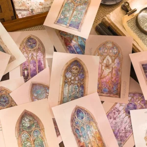 fantasy boxed scrapbook paper butterfly windows 3