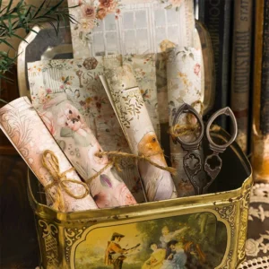 fantasy boxed scrapbook paper butterfly windows 6