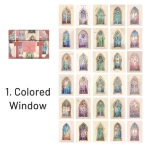 fantasy boxed scrapbook paper butterfly windows 9