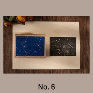 fantasy castle wooden rubber stamp 13