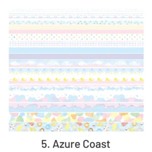 fantasy holiday rainbow washi tape set 12