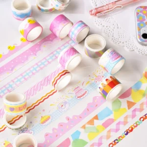 fantasy holiday rainbow washi tape set 2