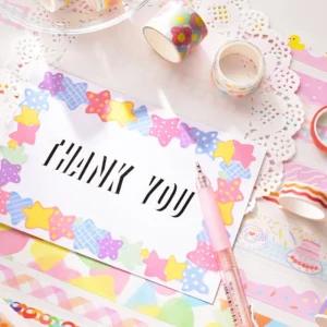 fantasy holiday rainbow washi tape set 5