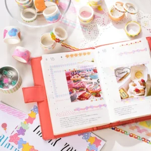 fantasy holiday rainbow washi tape set 7