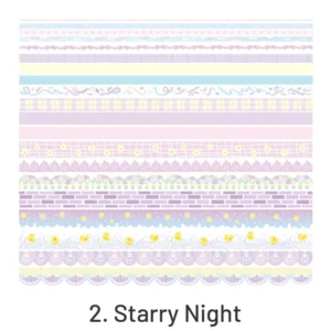 fantasy holiday rainbow washi tape set 9