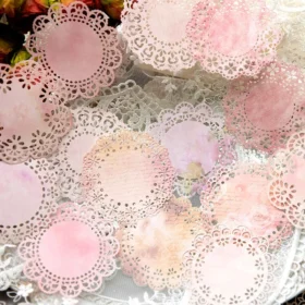 Fantasy Lace Hollow Vintage Collage Background Paper
