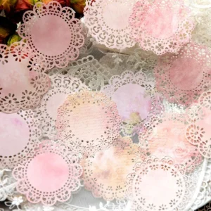 Fantasy Lace Hollow Vintage Collage Background Paper