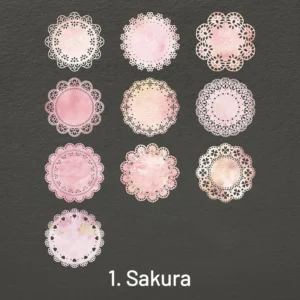 fantasy lace hollow vintage collage background 5