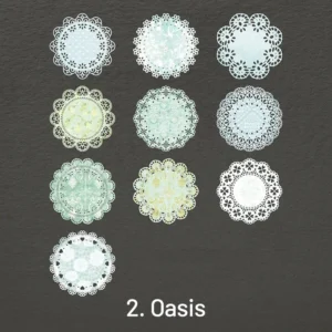 fantasy lace hollow vintage collage background 6