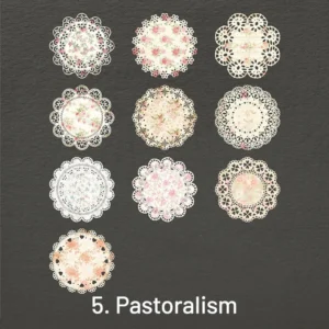 fantasy lace hollow vintage collage background 9