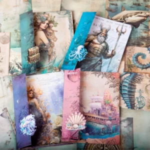 fantasy sea series decorative material paper 3