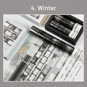 Film Clear Transparent Tape Set (10 rolls) - Scenery, Winter, Autumn, Cat film clear transparent tape set 10 11