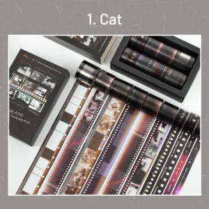 Film Clear Transparent Tape Set (10 rolls) - Scenery, Winter, Autumn, Cat film clear transparent tape set 10 8