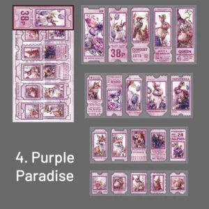 flat die cut decorative sticker packrose 10