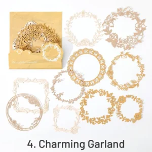 floating flower art retro hollow background 11