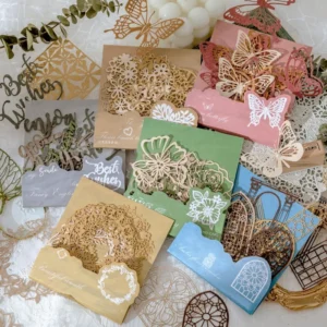 floating flower art retro hollow background 2