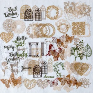 floating flower art retro hollow background 3