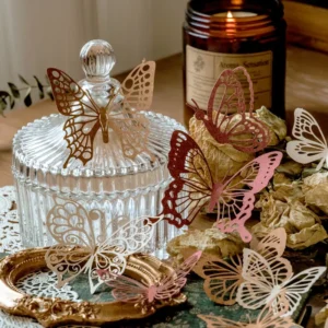 floating flower art retro hollow background 5