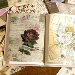 flora collect retro oil painting scrapbook 5