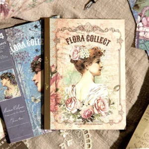 flora collect retro oil painting scrapbook 6