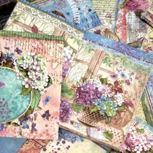 flora collect retro oil painting scrapbook 7