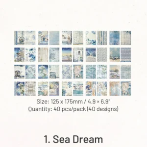 flora collect retro oil painting scrapbook 8