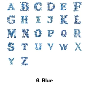 floral alphabet decorative tape 11