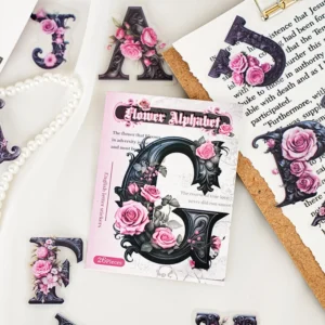 floral alphabet decorative tape 2
