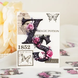 floral alphabet decorative tape 3