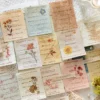 Floral Artistic English Text Strip Scrapbook Paper Book
