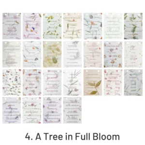 floral artistic english text strip scrapbook 12