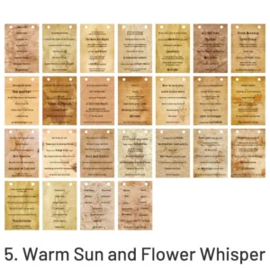 floral artistic english text strip scrapbook 13