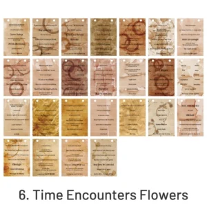 floral artistic english text strip scrapbook 14