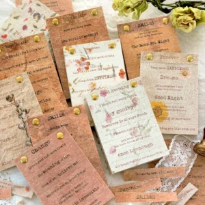 floral artistic english text strip scrapbook 2