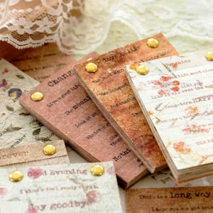 floral artistic english text strip scrapbook 3