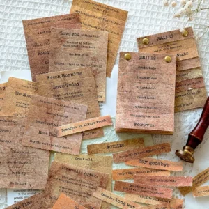 floral artistic english text strip scrapbook 4