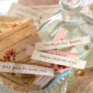 floral artistic english text strip scrapbook 5