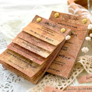 floral artistic english text strip scrapbook 6